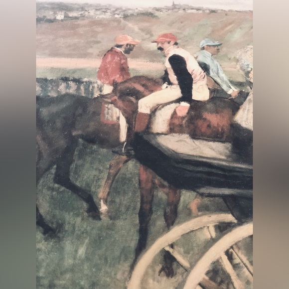 The Race Course: Amateur Jockeys Near a Carriage, 1876-1887 By Edgar Degas - Picture 7 of 10